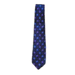 Geometric Blue and Purple Men's Tie